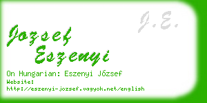 jozsef eszenyi business card